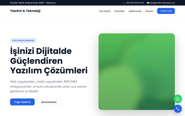 Yazılım & Teknoloji
