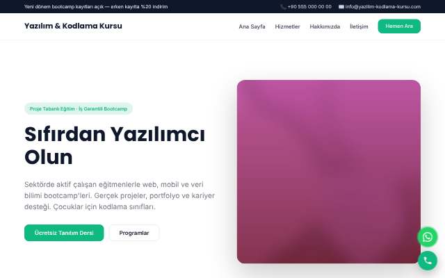 Yazılım & Kodlama Kursu